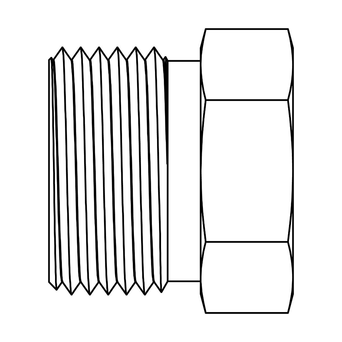 Inverted Flare Nut-Brass