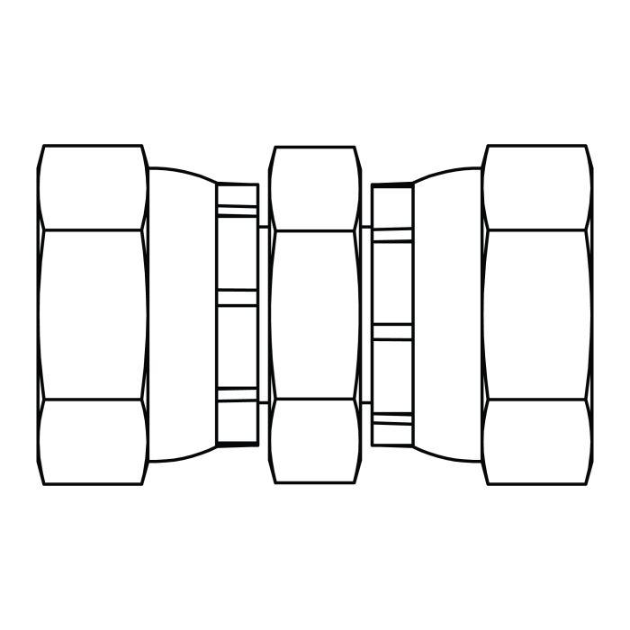 Pipe Dual Swivel Union