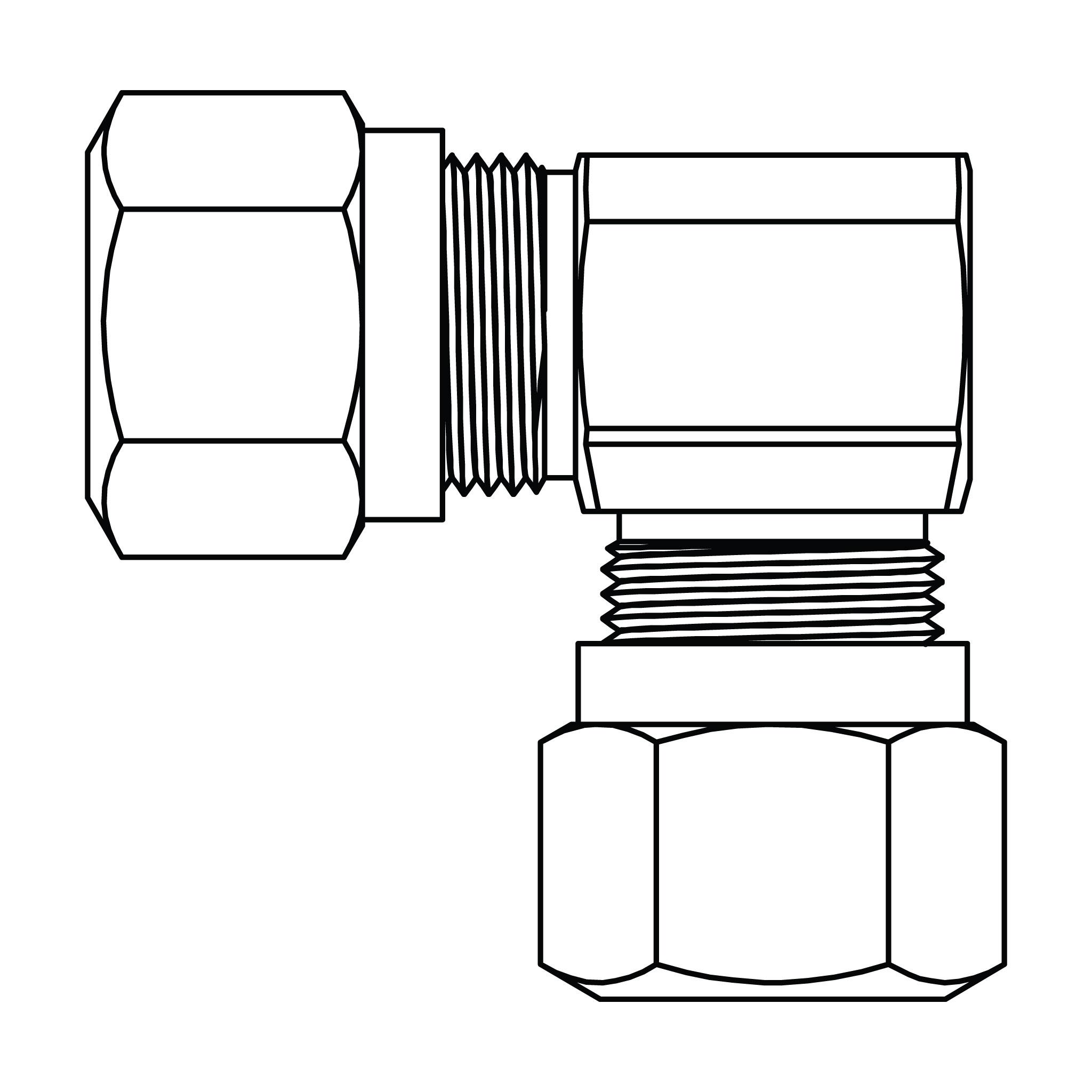 Tube Union Elbow 90&deg;