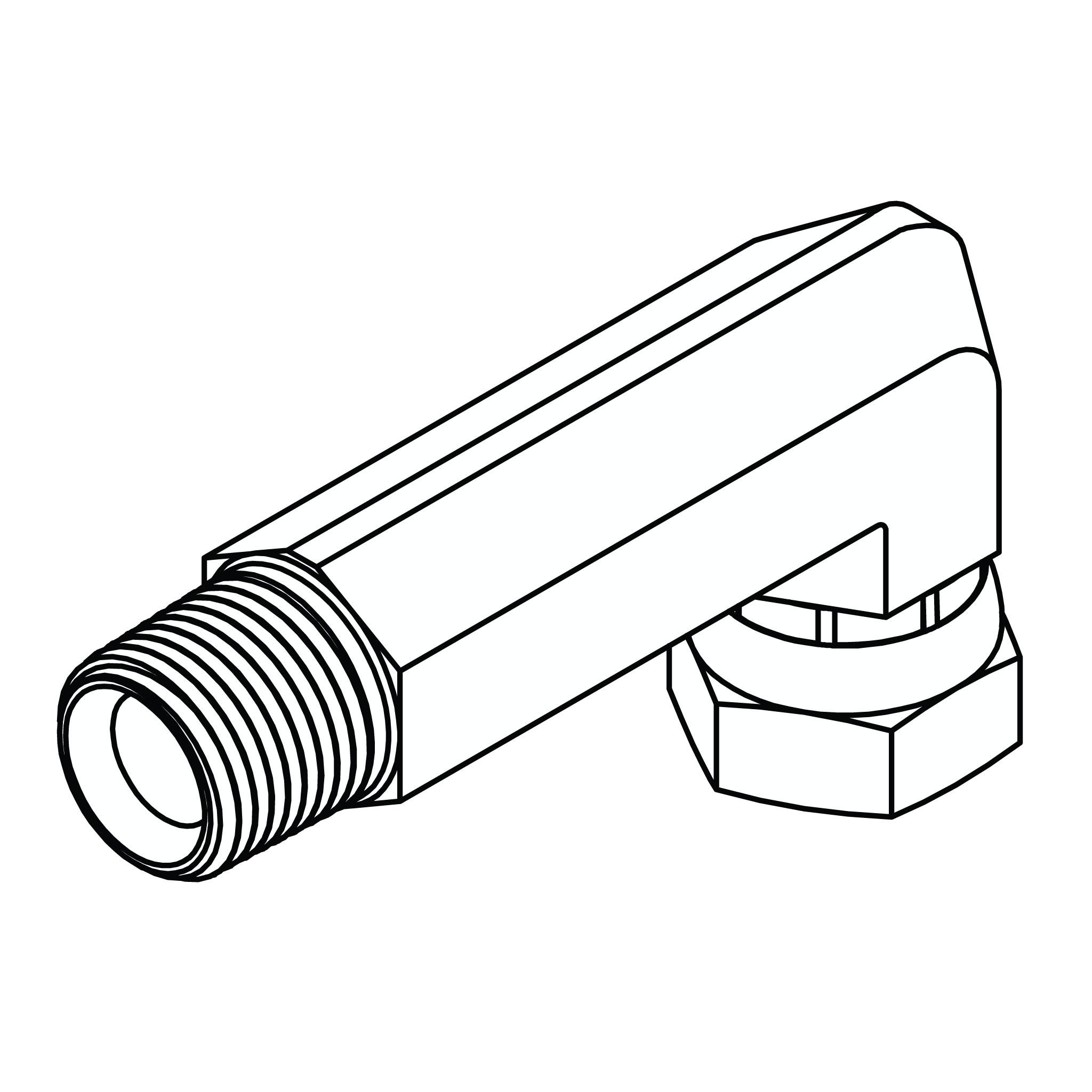 Pipe to Pipe Swivel Elbow 90&deg; - Extra Long