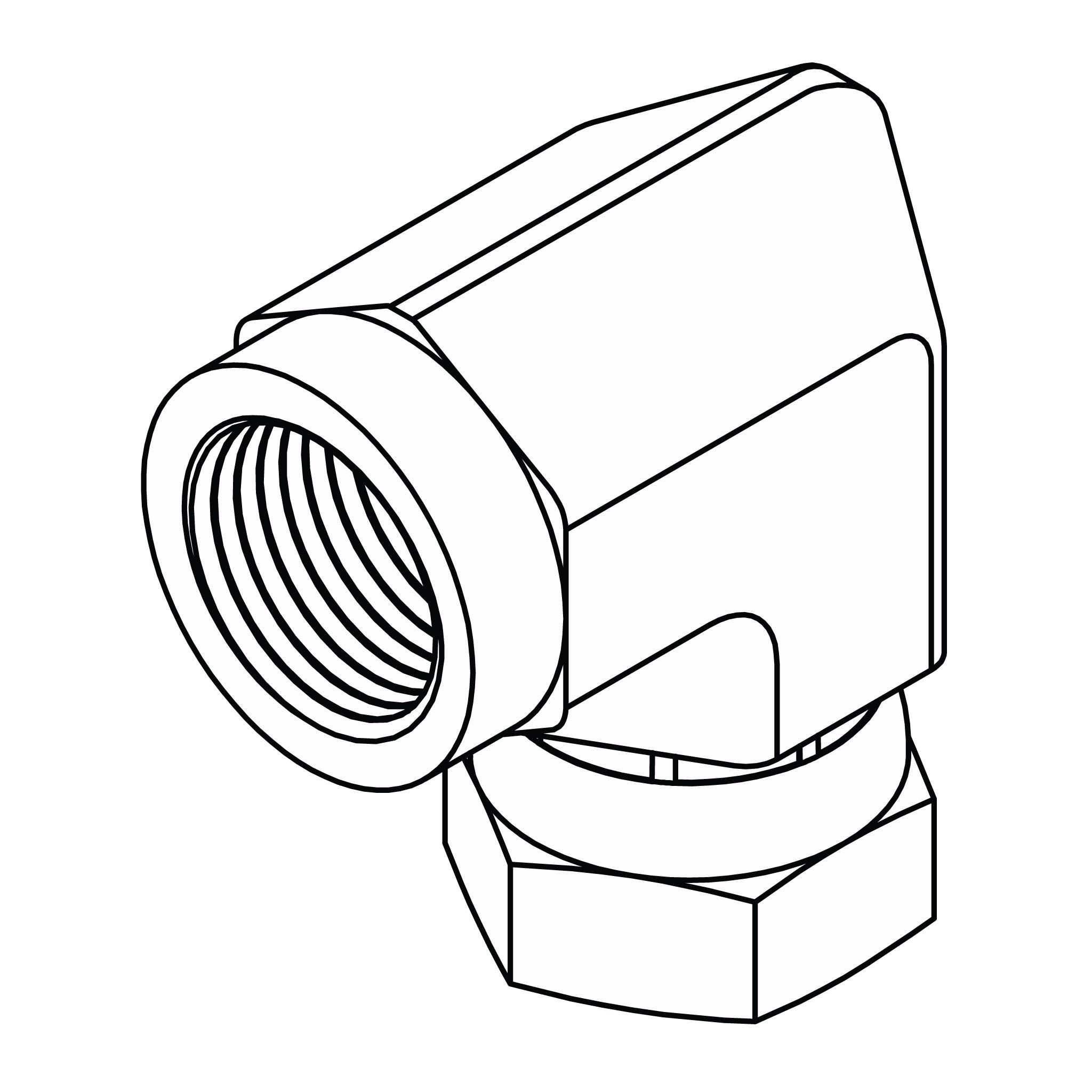 Pipe to Pipe Swivel Elbow 90&deg;
