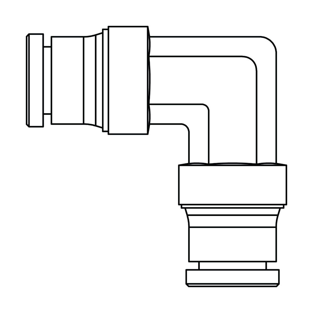 Tube Union Elbow 90&deg;