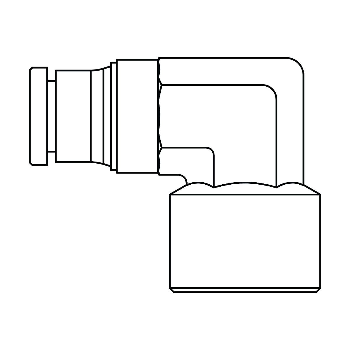 Tube to Female Pipe Elbow 90&deg;
