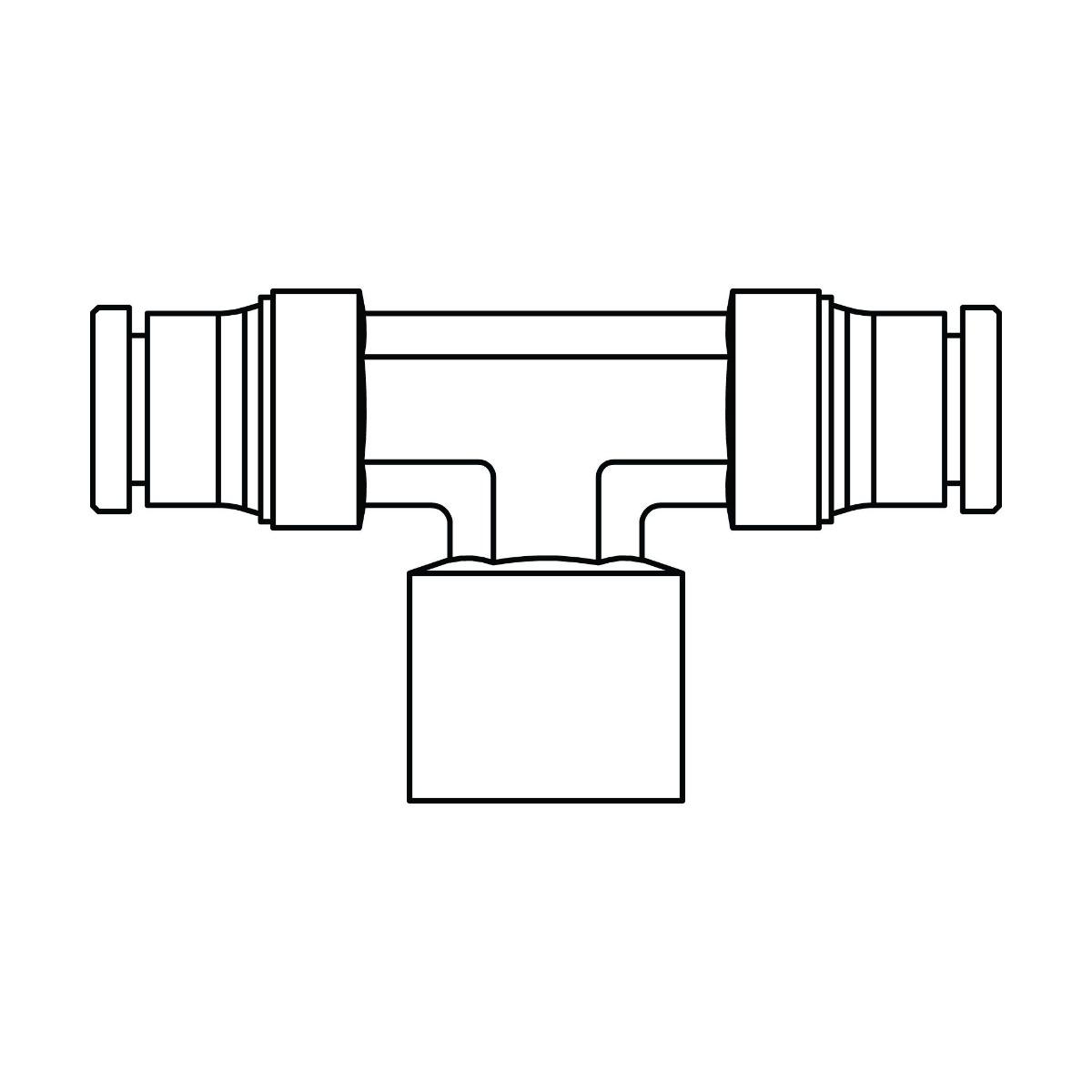 Tube to Pipe Branch Tee