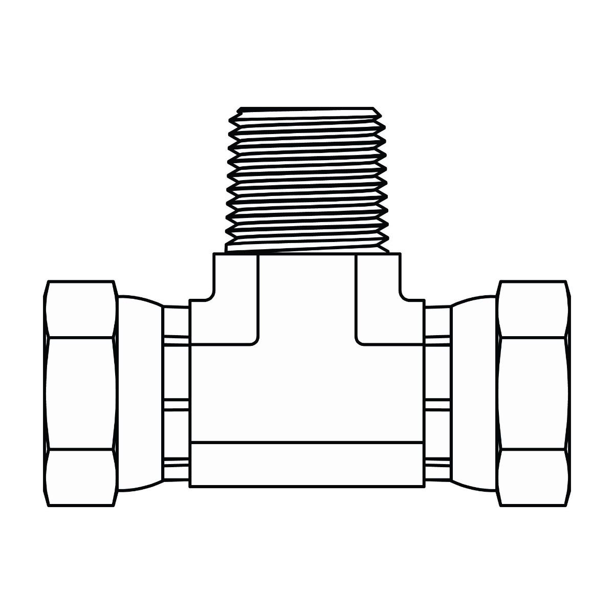 Pipe Swivel Branch Tee