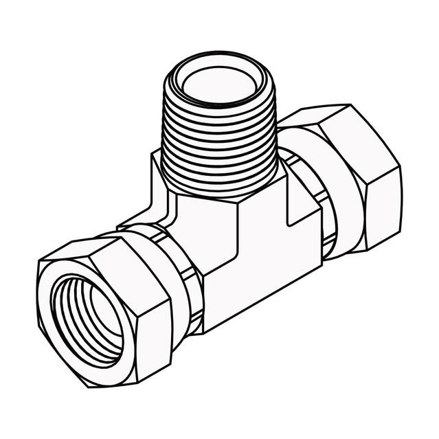 Pipe Swivel Branch Tee