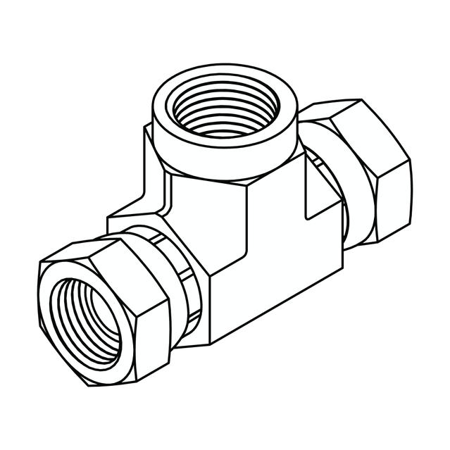 Pipe Swivel Branch Tee