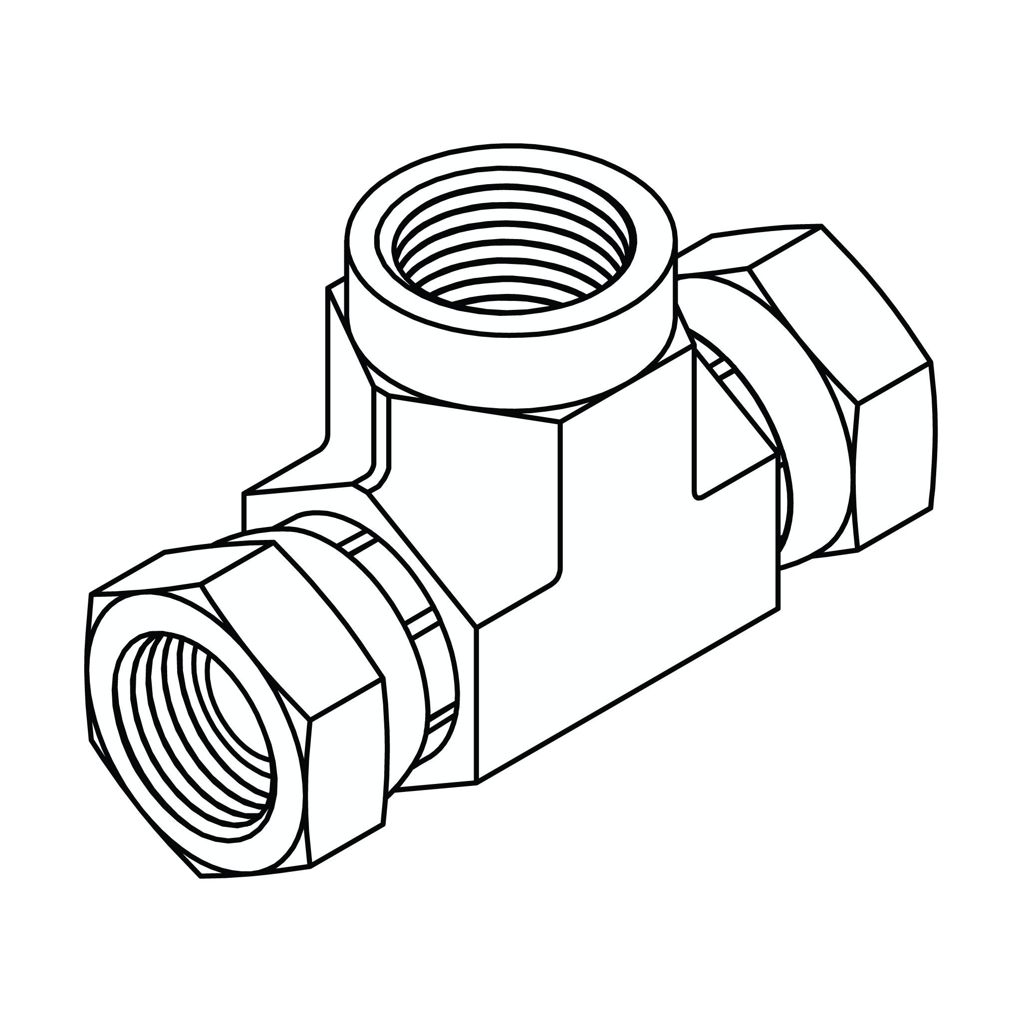 Pipe Swivel Branch Tee