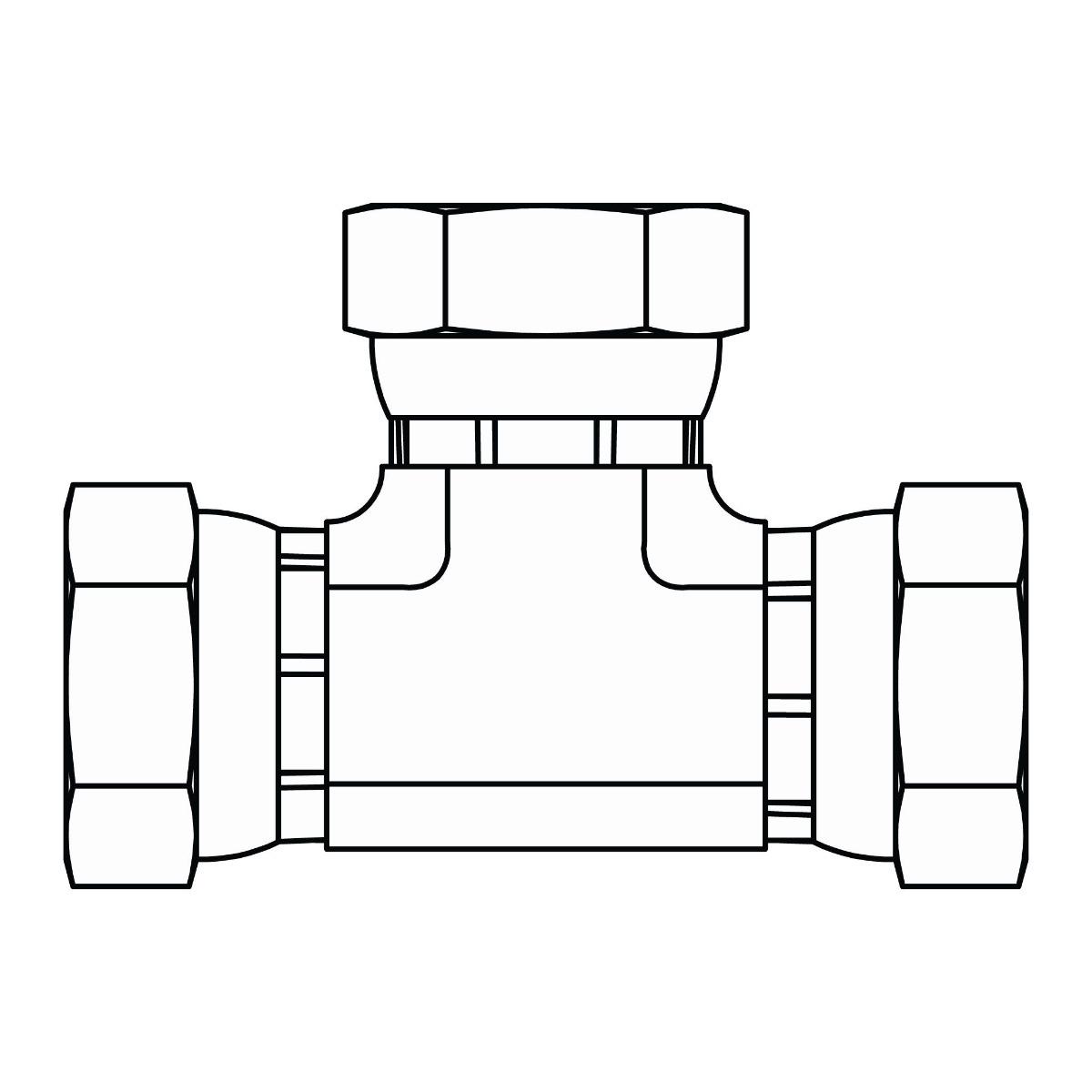 Pipe Swivel Union Tee