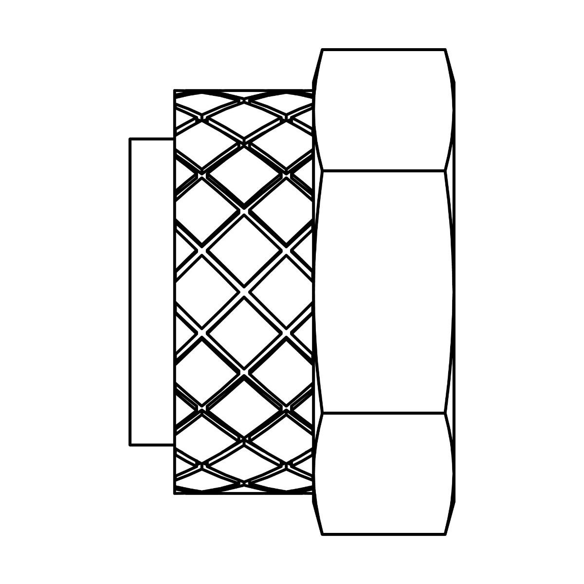 Brass Nut and Nylon Sleeve Assembly
