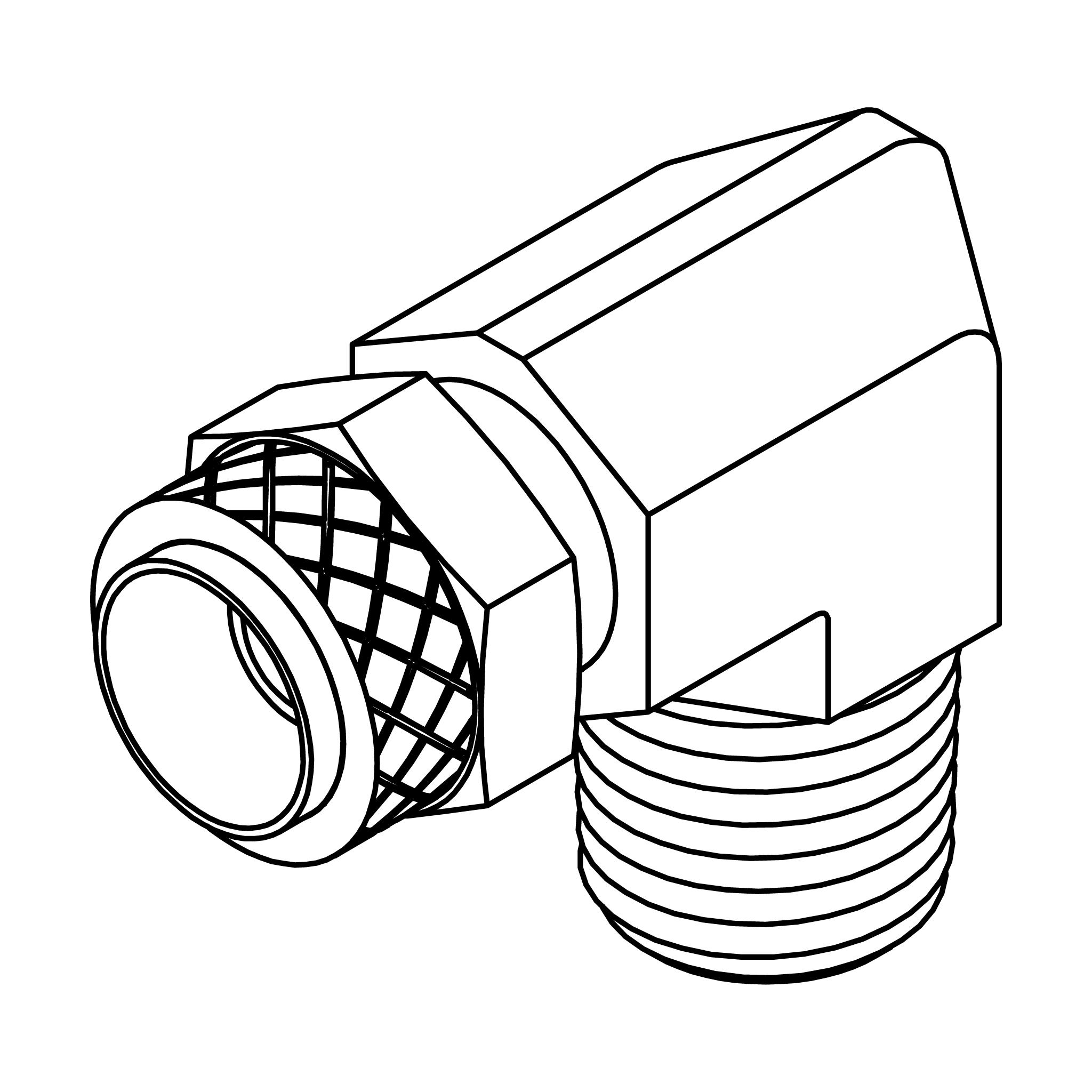 Tube to Pipe Elbow 90&deg;