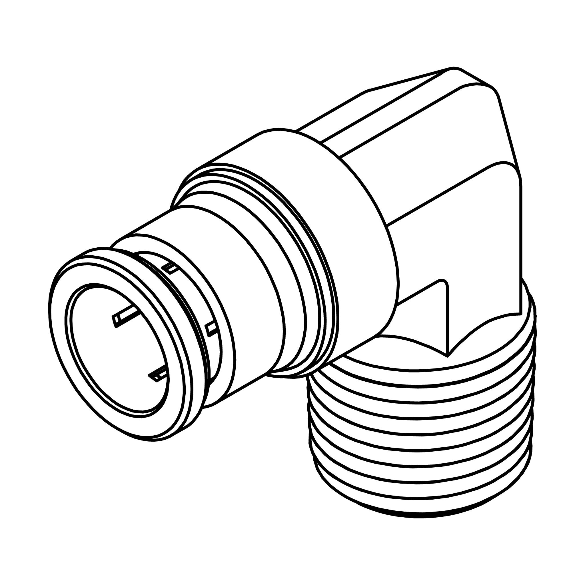 Tube to Pipe Elbow 90&deg;