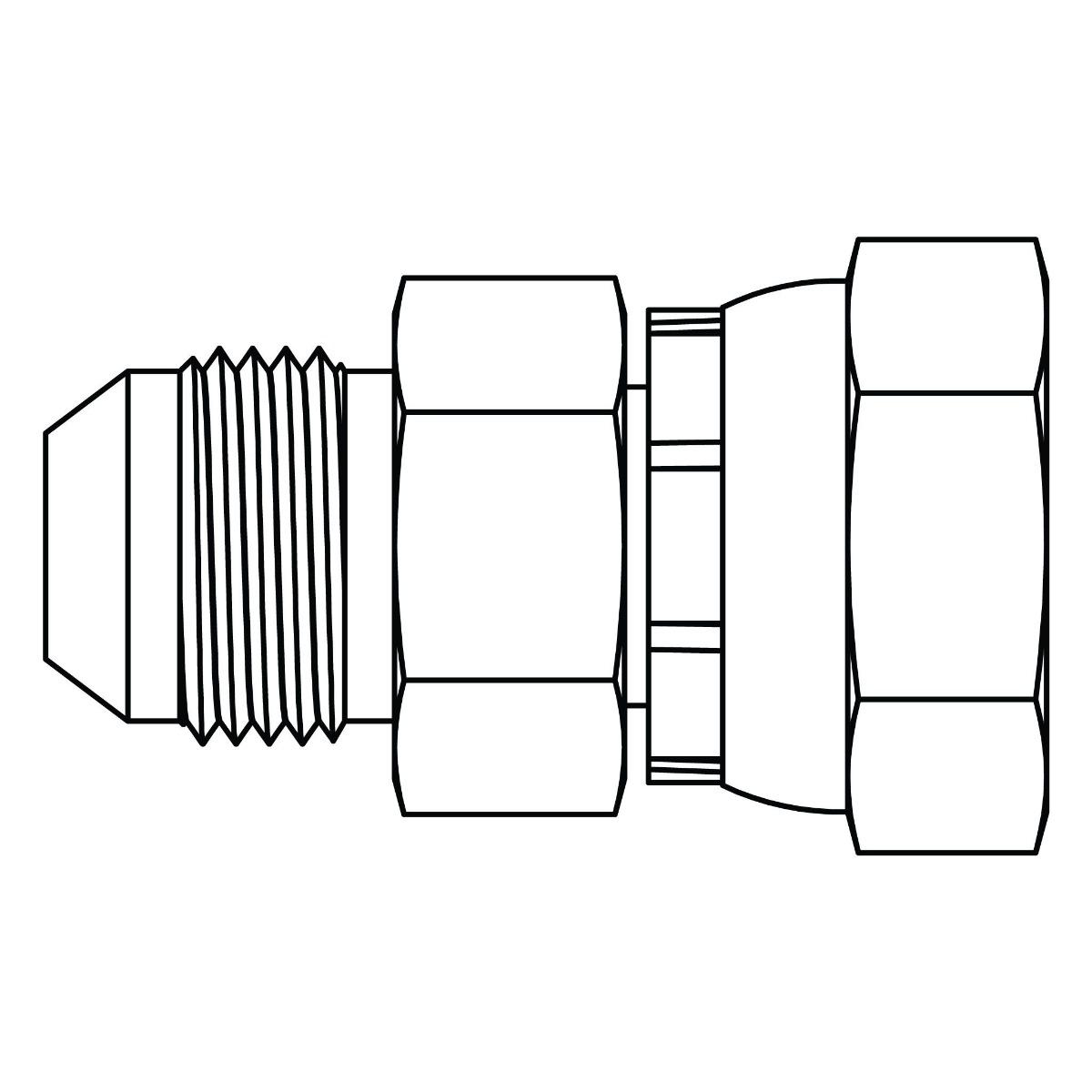 JIC to BSPP Swivel