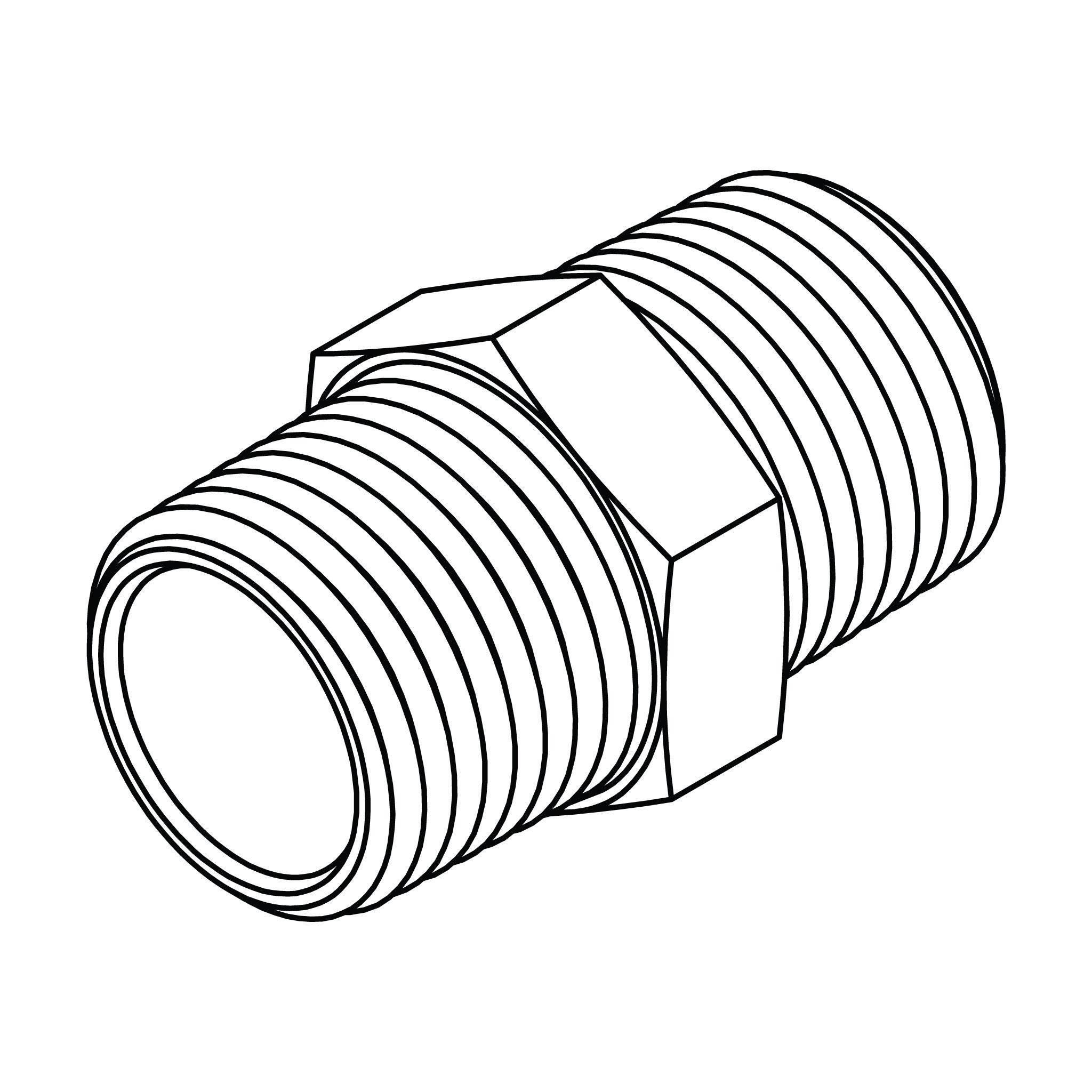 Hex Pipe Nipple