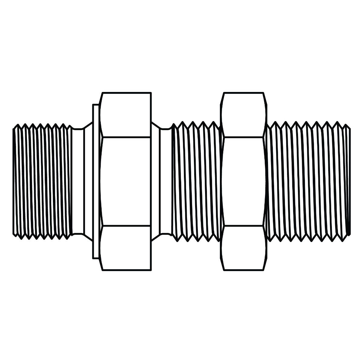 BSPP Bulkhead Union