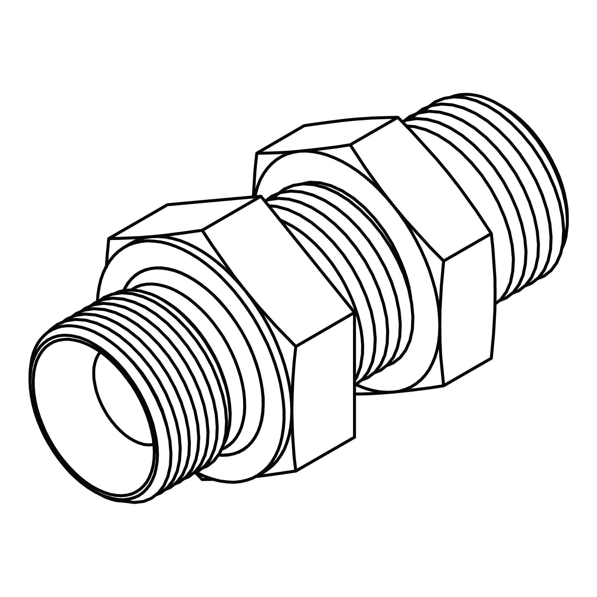 BSPP Bulkhead Union