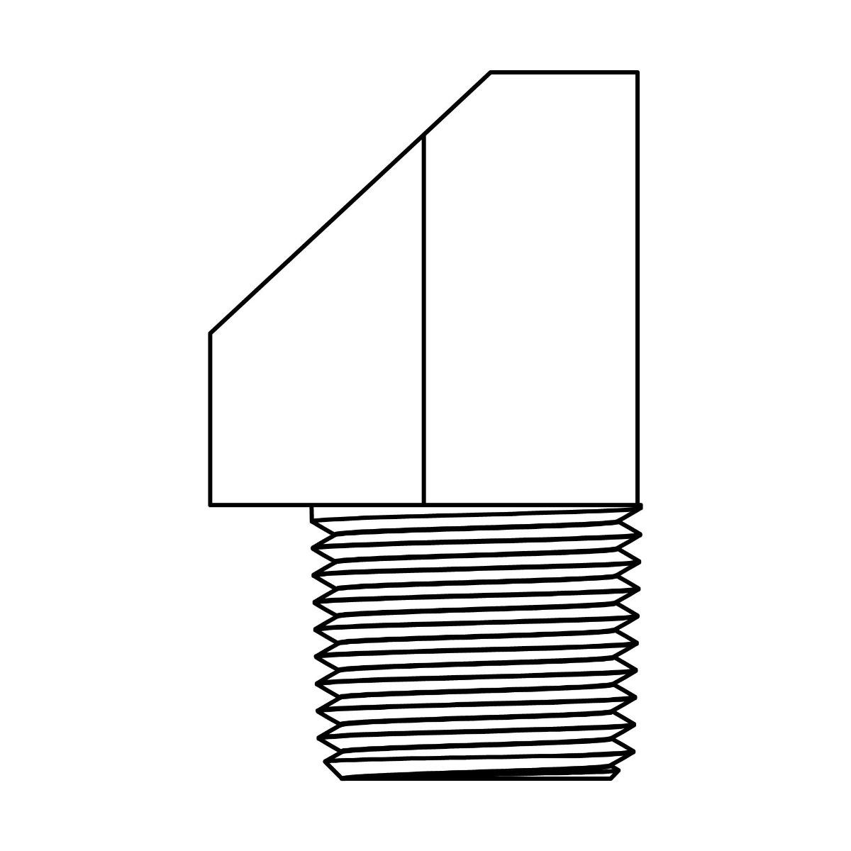 Tube to Pipe Elbow 45&deg;