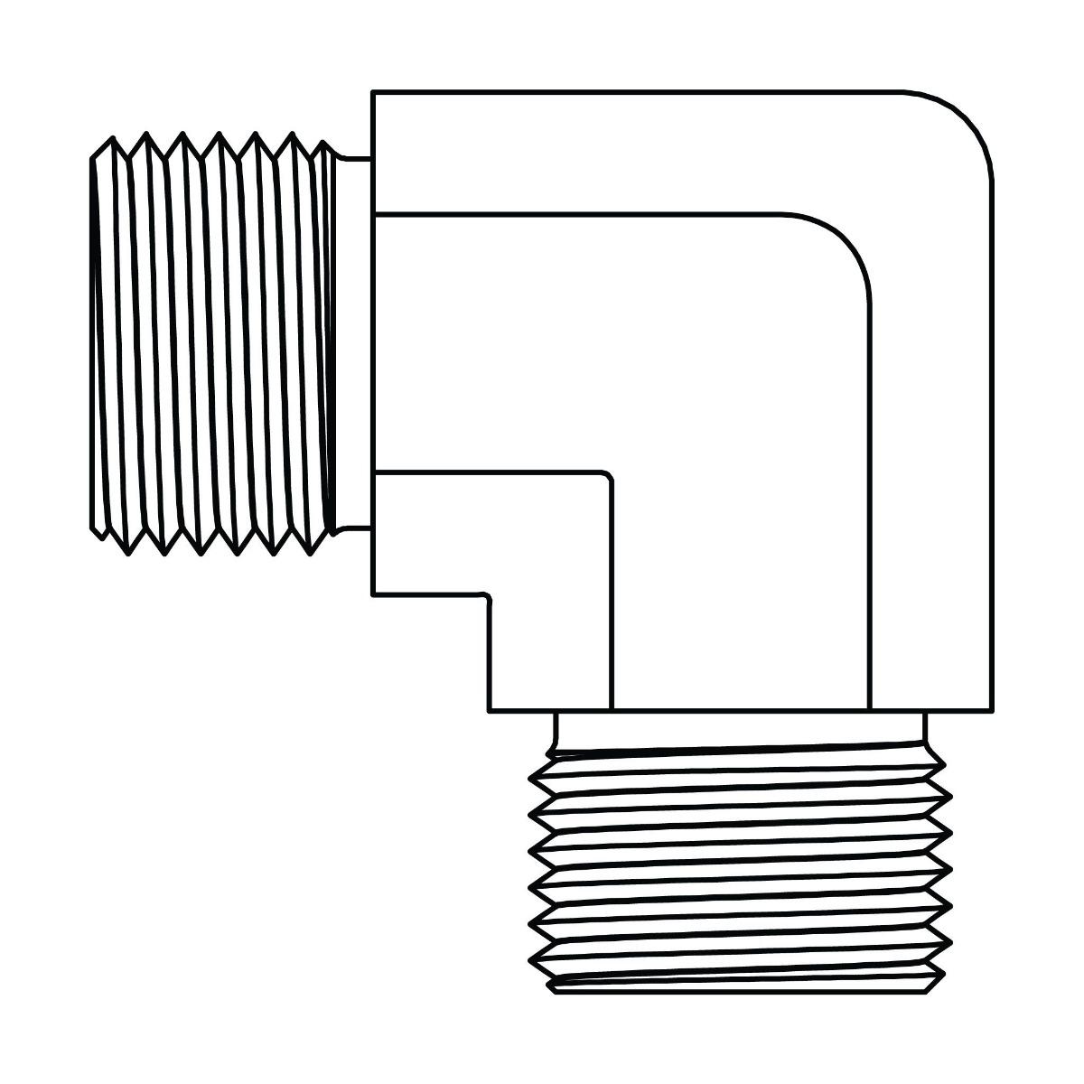 BSPP to BSPP Elbow 90&deg;