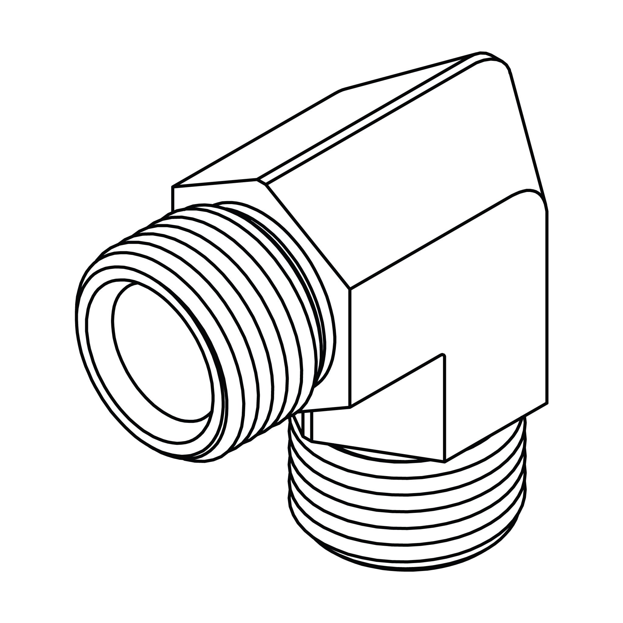 BSPP to BSPP Elbow 90&deg;