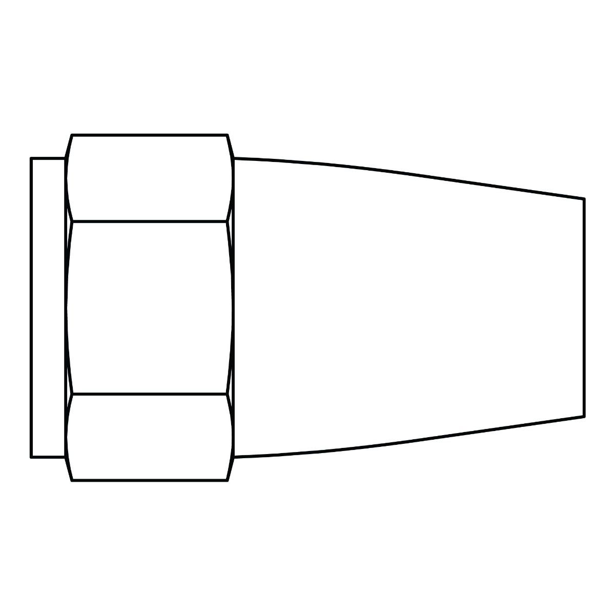 SAE 45&deg; Long Nut