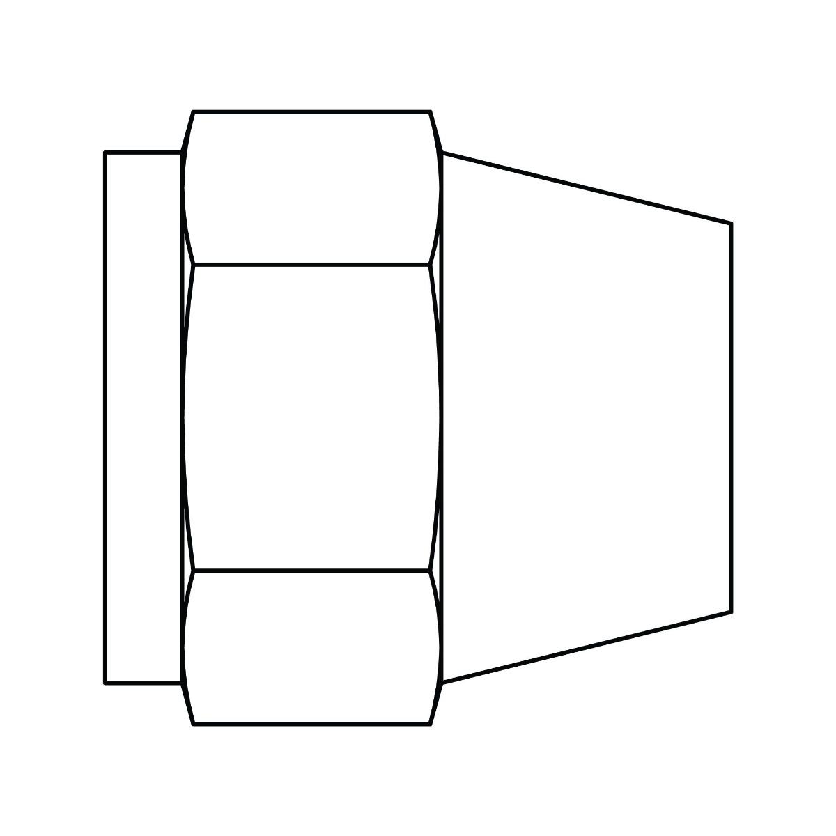 SAE 45&deg; Short Nut