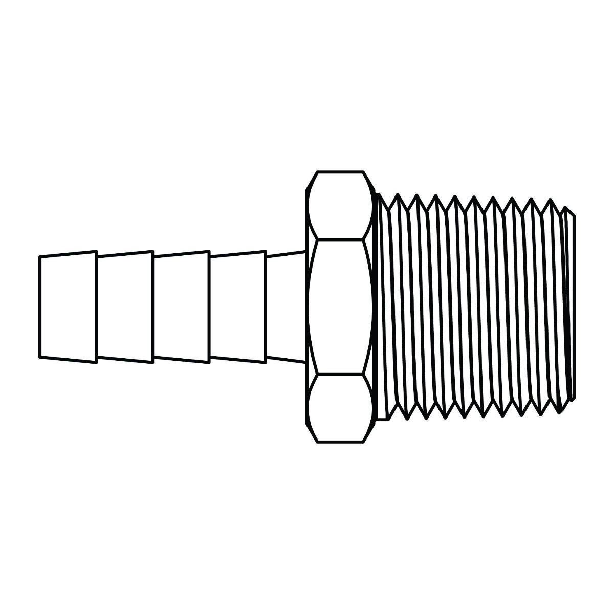 Hose Barb to Pipe