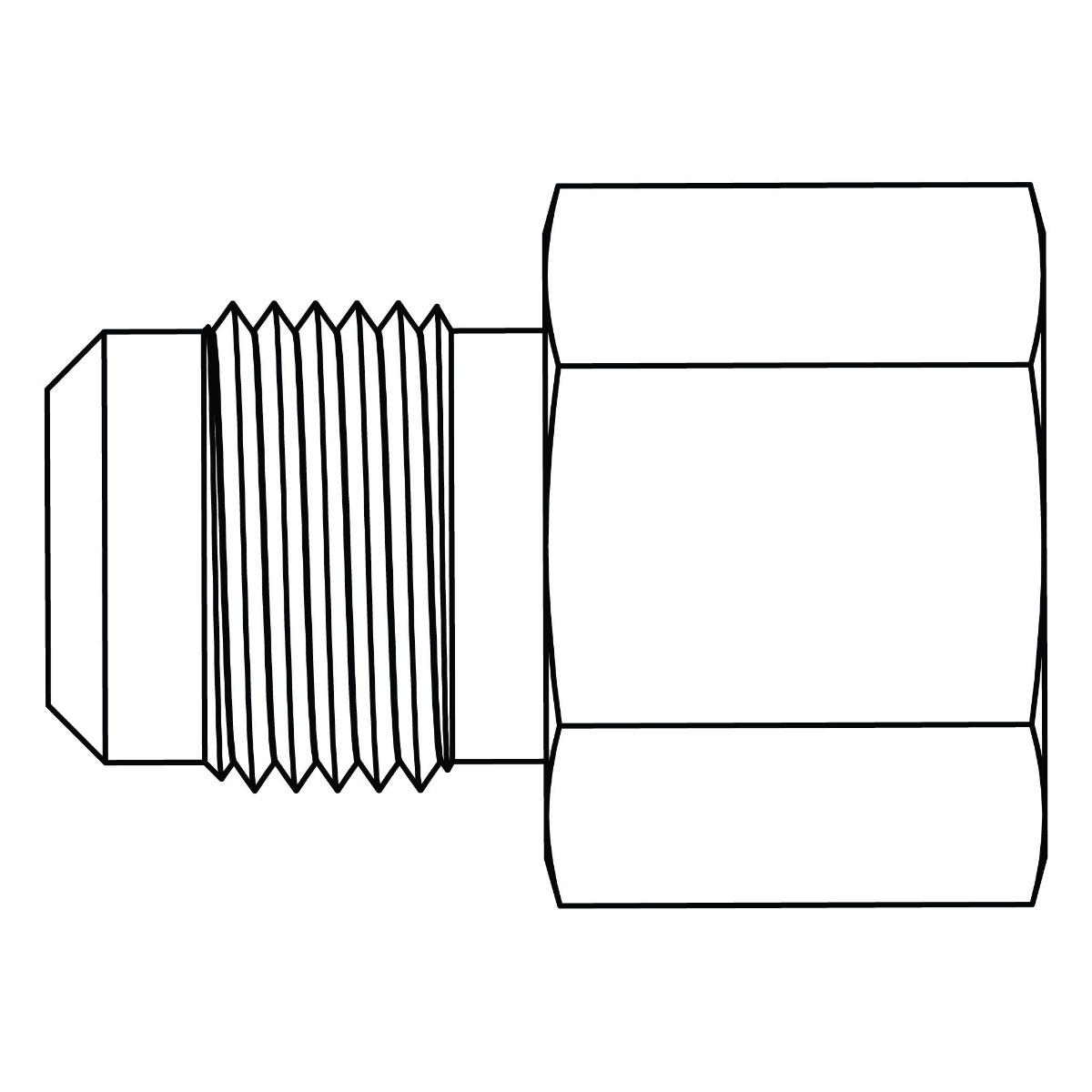 SAE 45&deg; Tube to Pipe