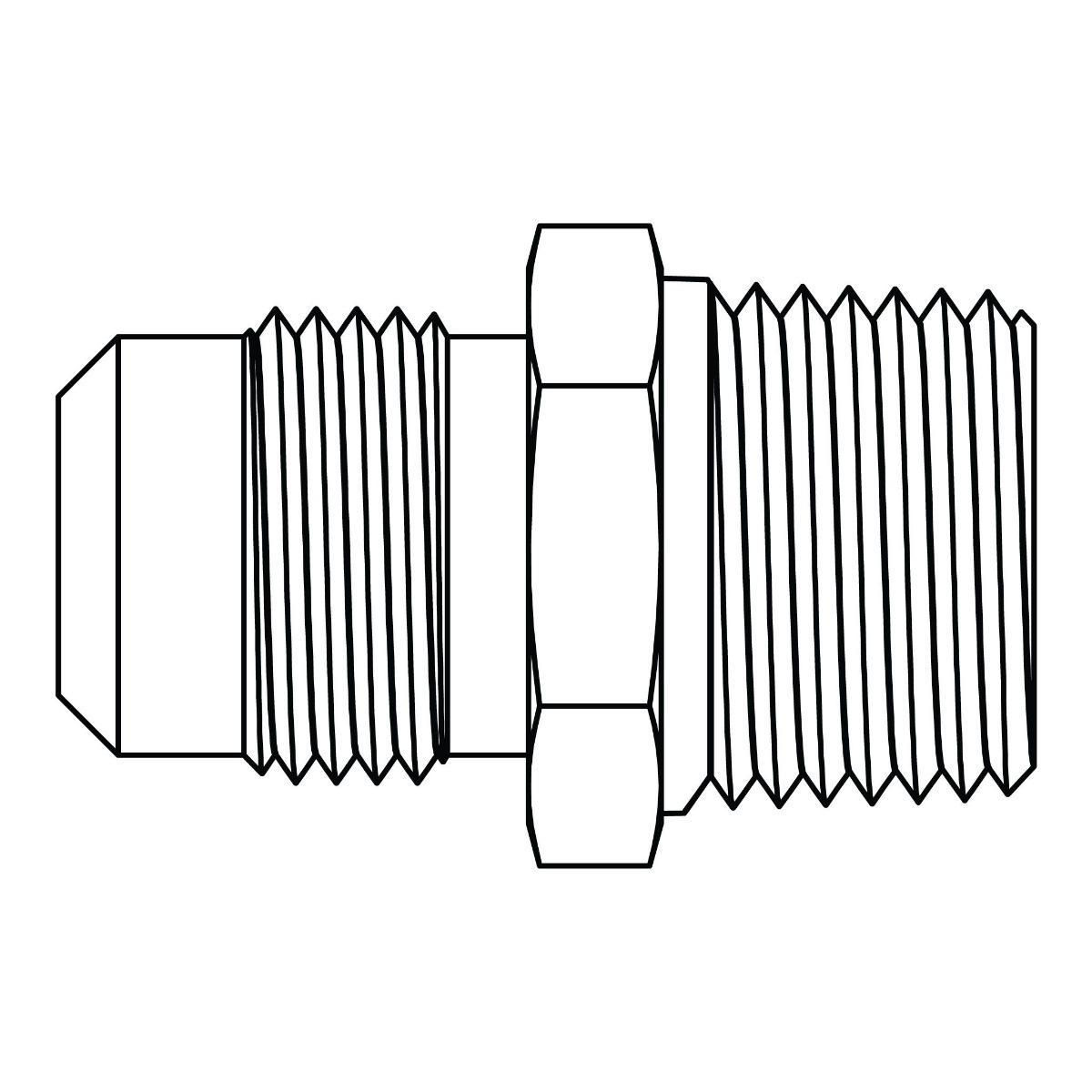 SAE 45&deg; Tube to Pipe