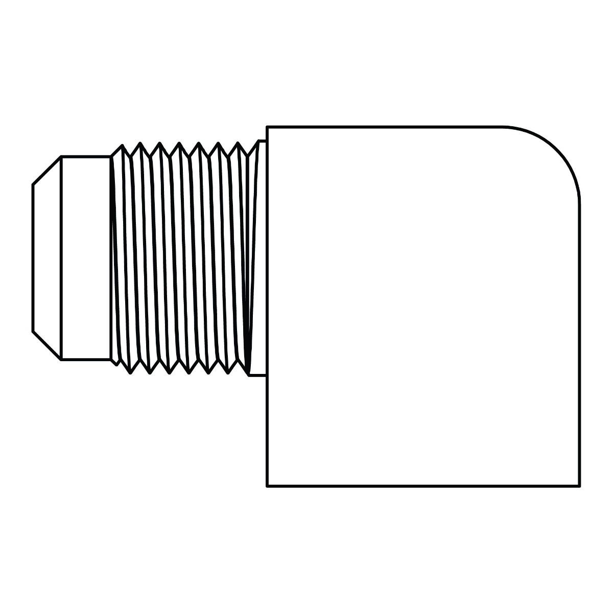 SAE 45&deg; Tube to Pipe Elbow 90&deg;