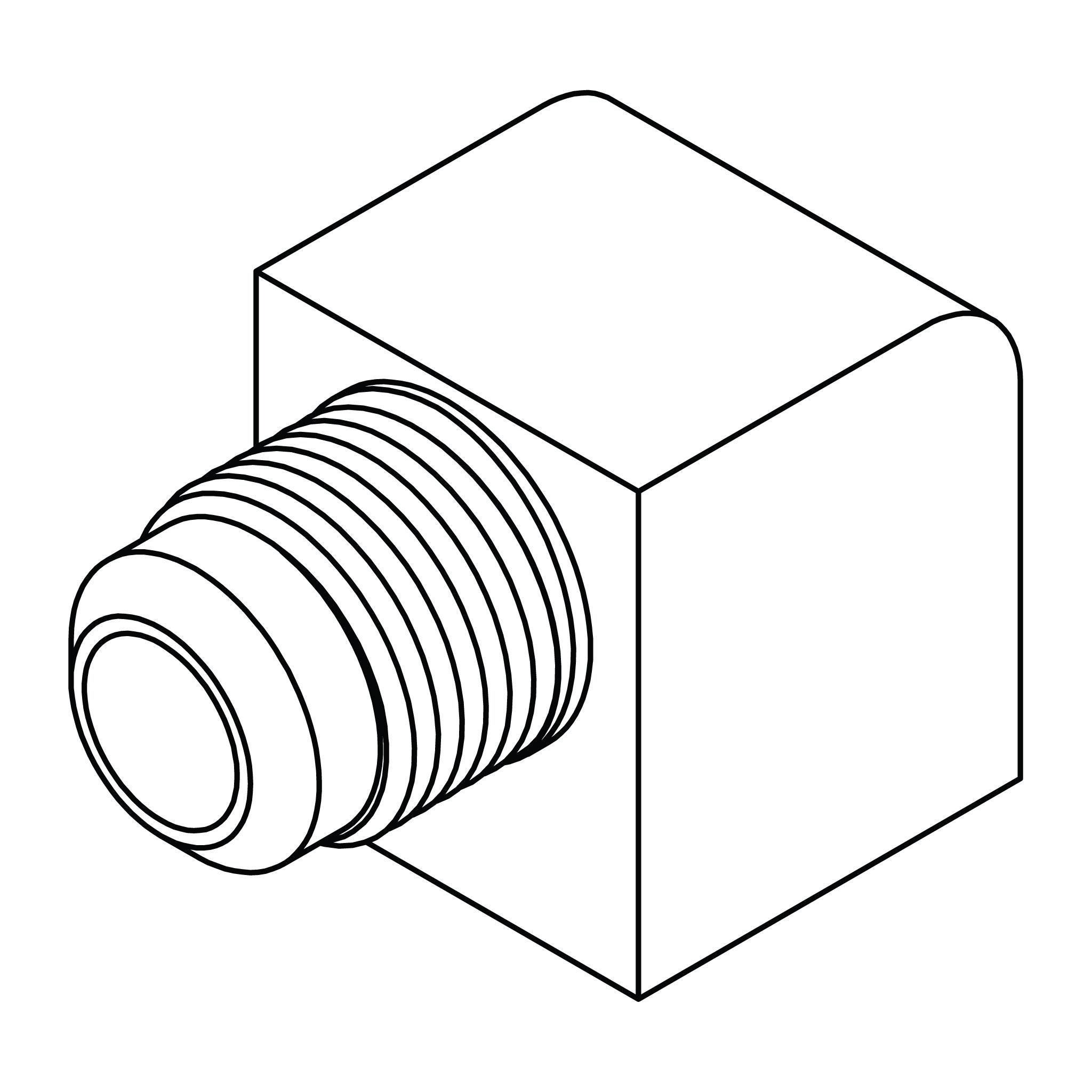 SAE 45&deg; Tube to Pipe Elbow 90&deg;
