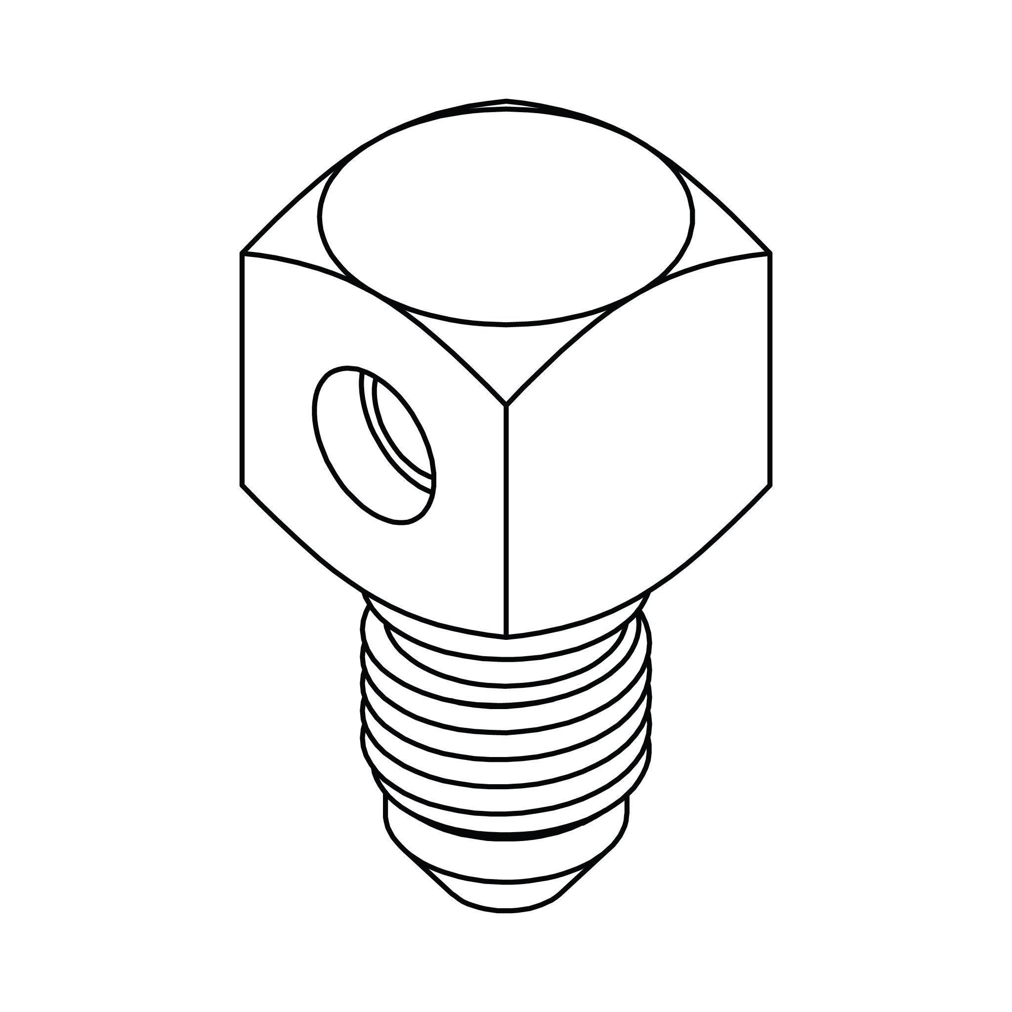 Braze Port to JIC Elbow 90&deg;