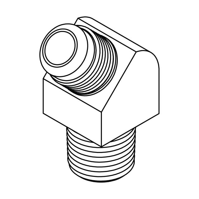 SAE 45° Tube to Pipe Elbow 45°