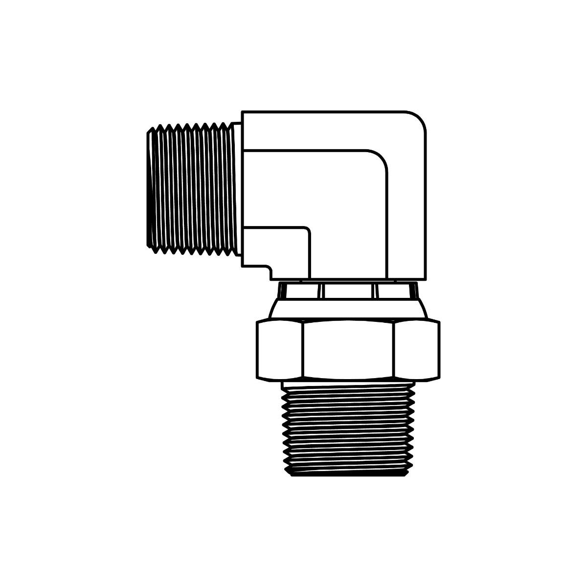 Pipe Swivel Elbow 90&deg;