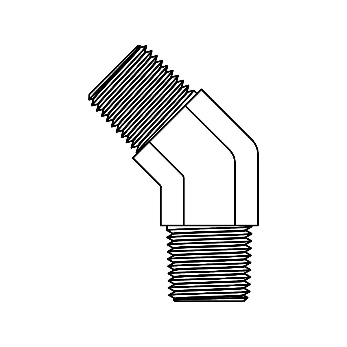 Pipe Elbow 45&deg;