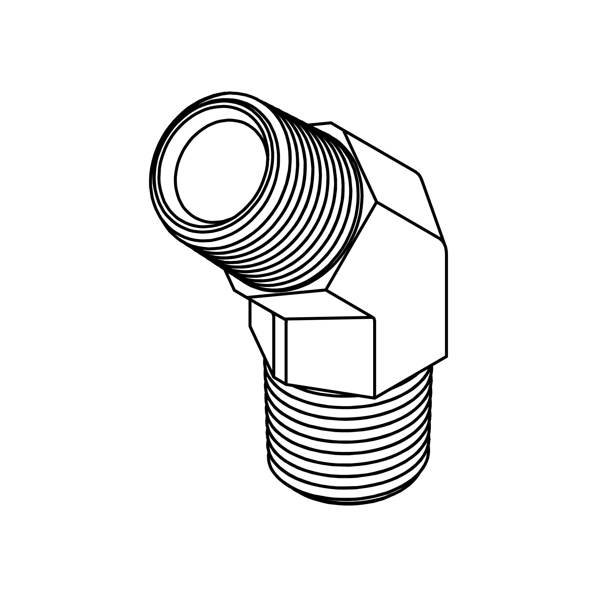 Pipe Elbow 45&deg;