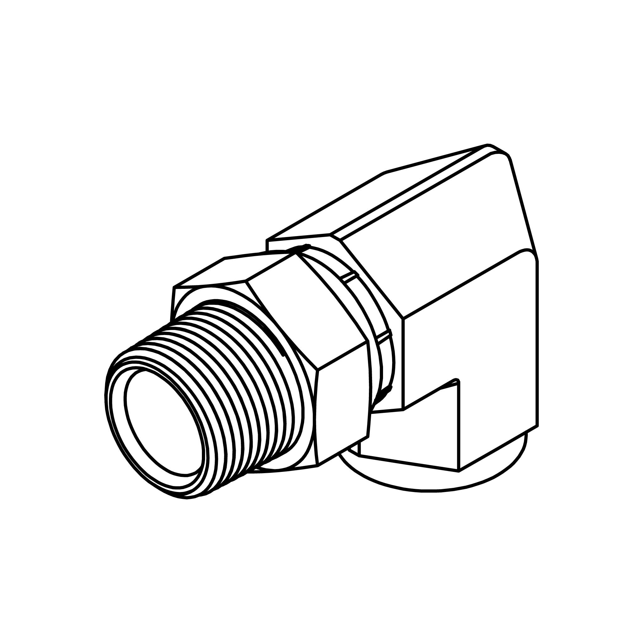 Street Elbow Pipe Swivel 90&deg;