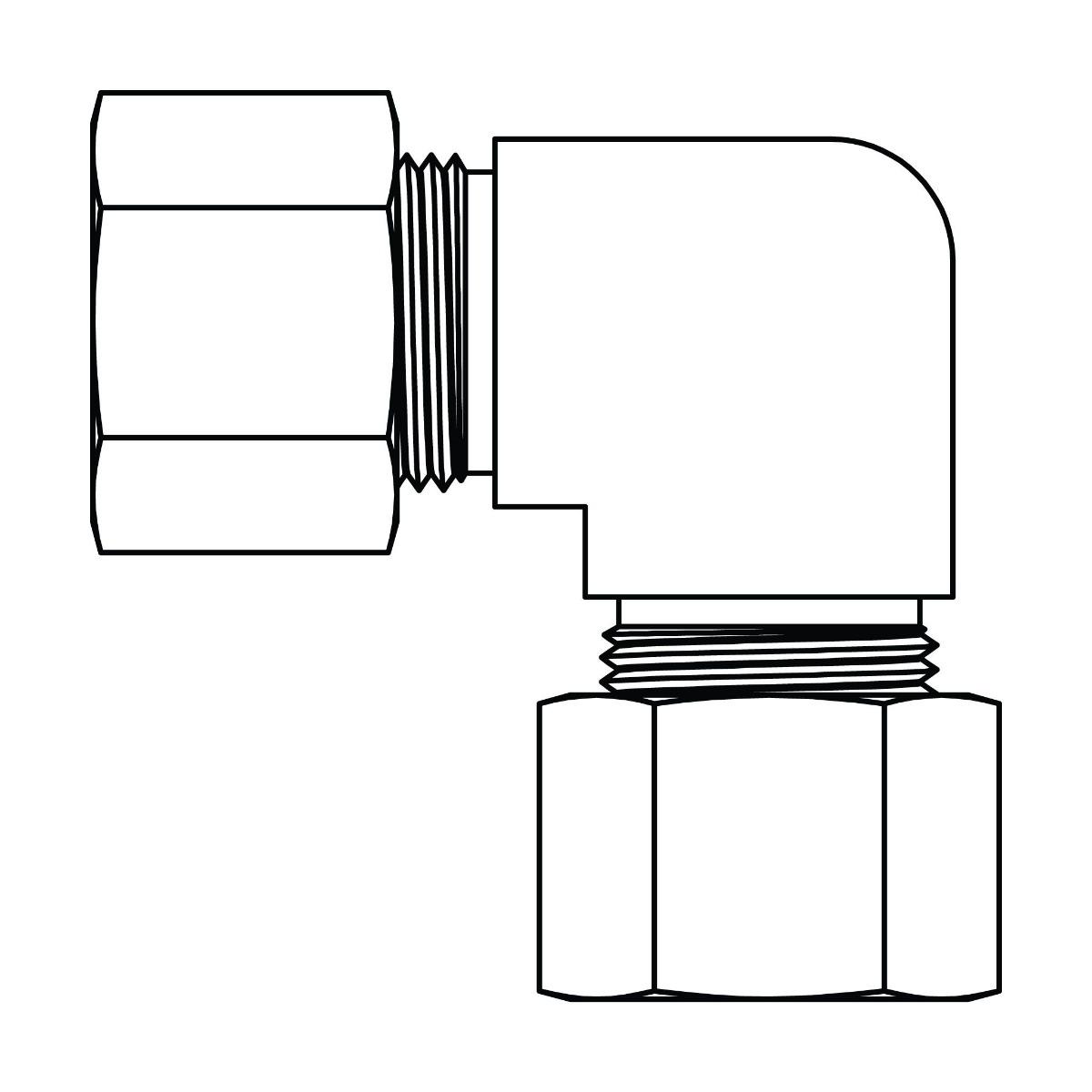 Tube Union Elbow 90&deg;