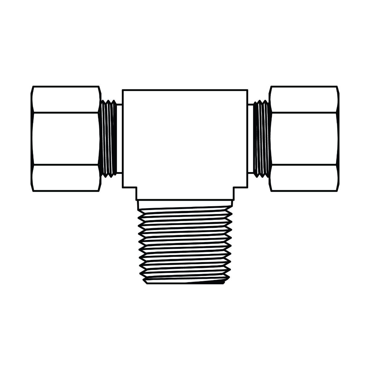 Tube to Pipe Branch Tee
