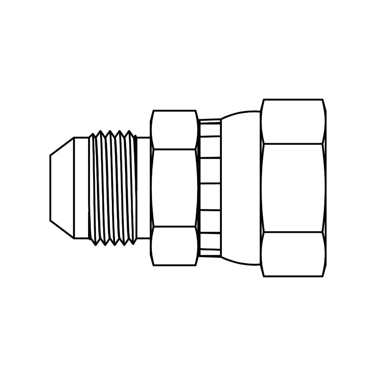 JIC to Metric Swivel