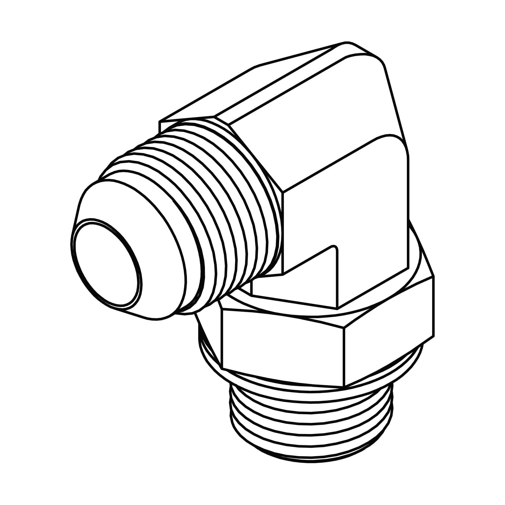 JIC to Metric Elbow 90&deg;