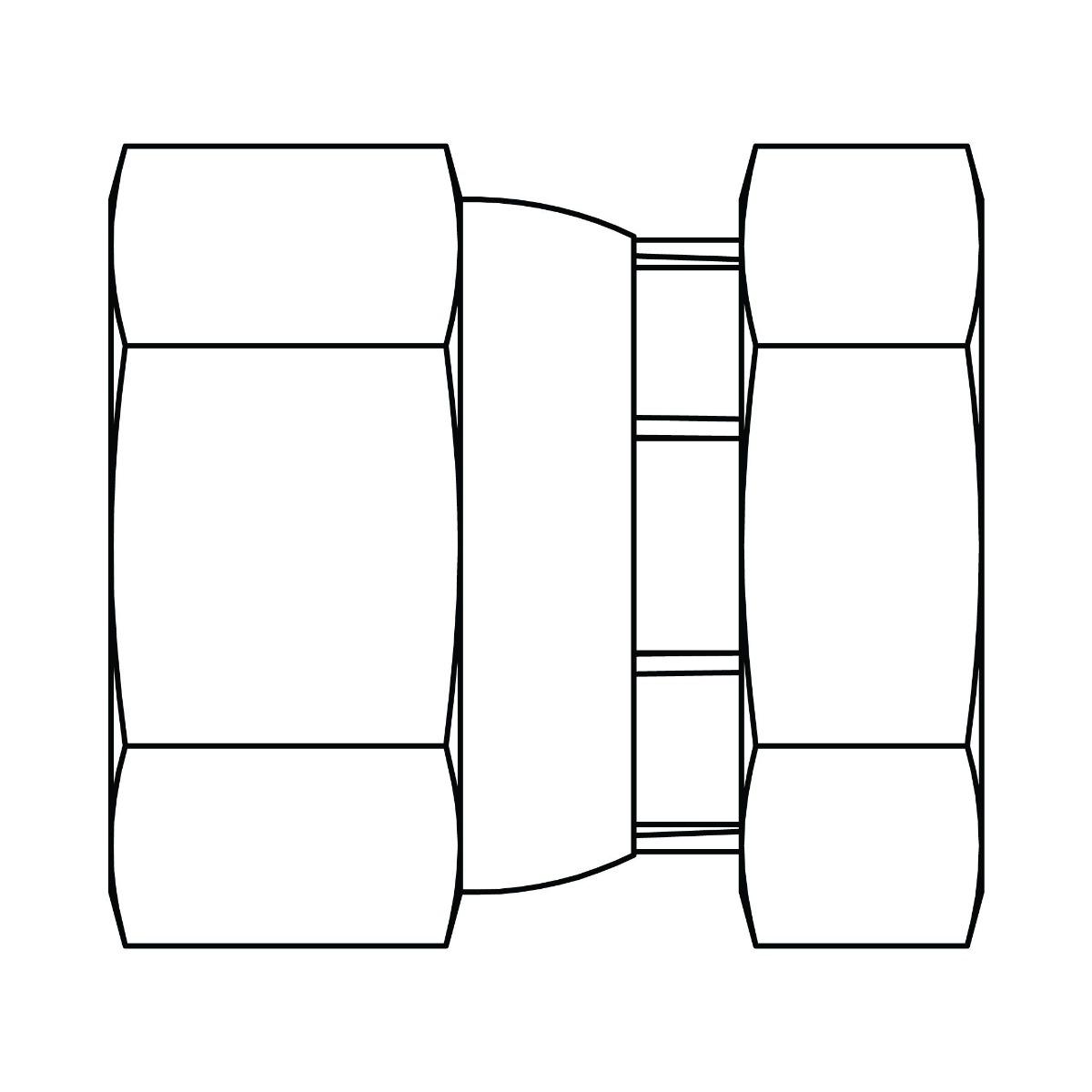Komatsu Cap (30&deg; Seat Metric Thread)