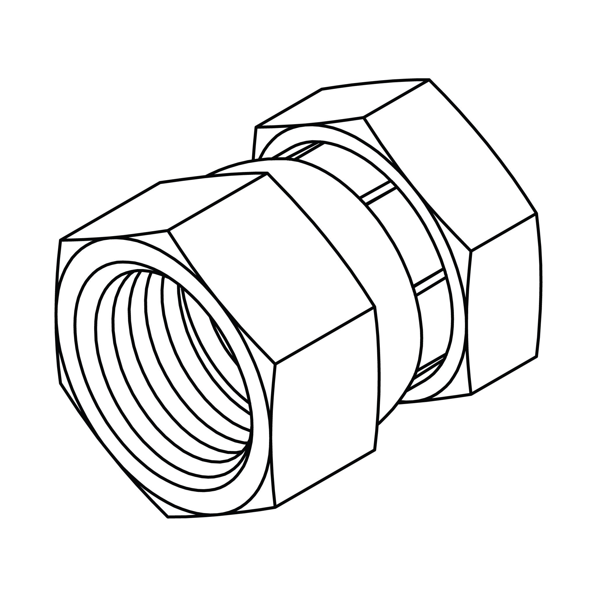 Komatsu Cap (30&deg; Seat Metric Thread)