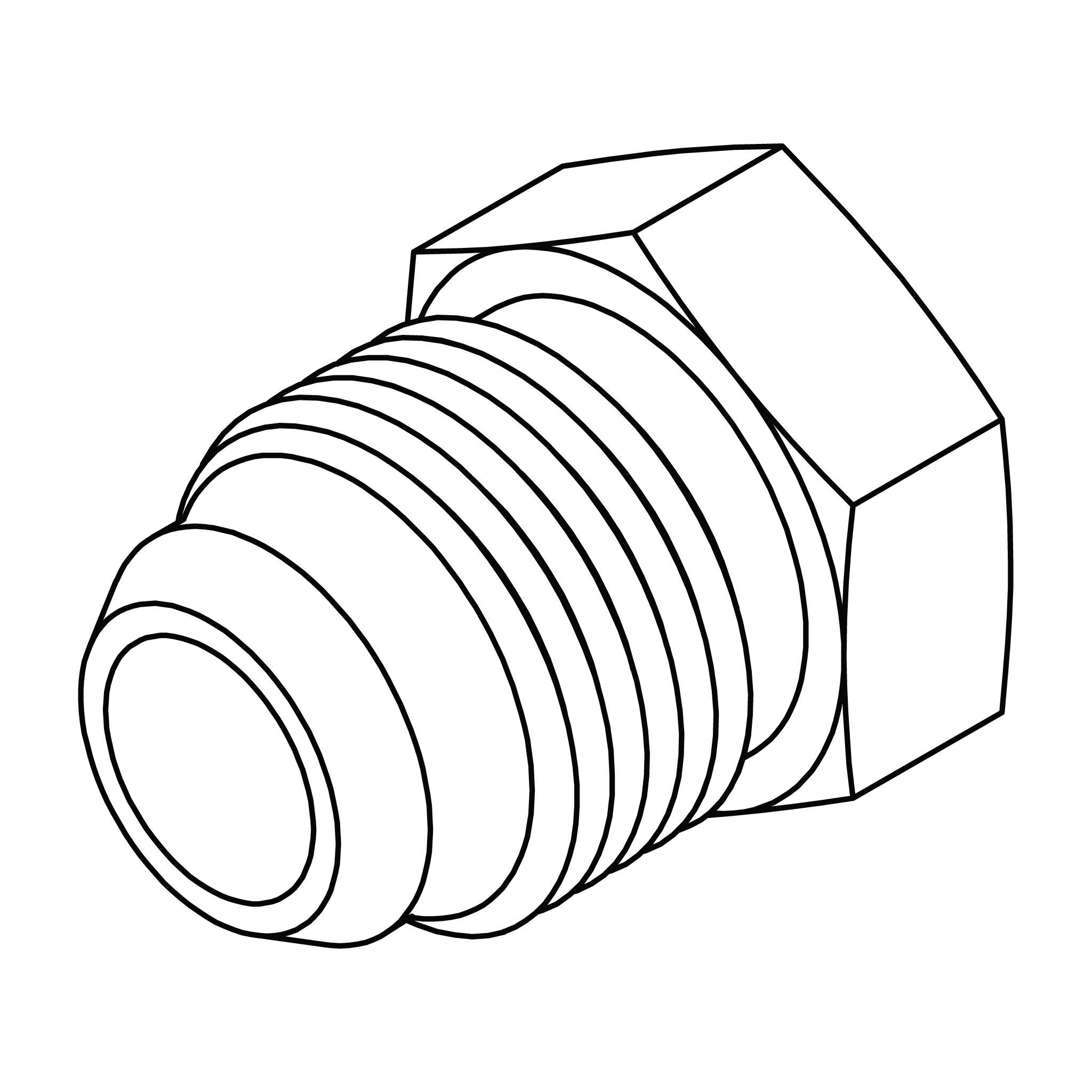 Komatsu Plug (30&deg; Seat Metric Thread)