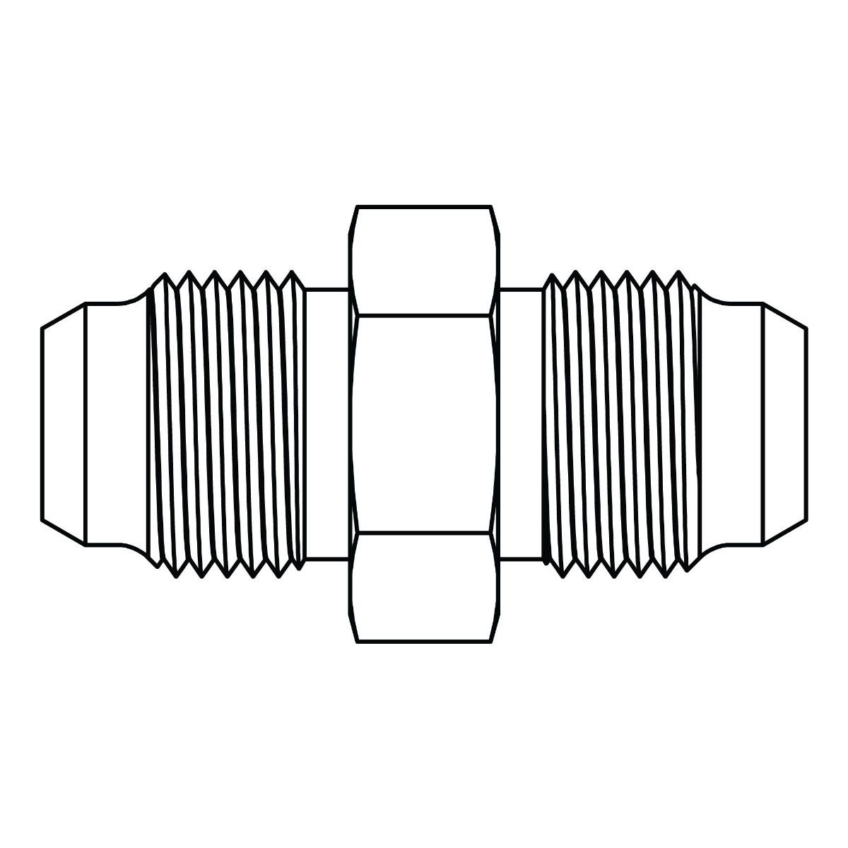 Komatsu Union (30&deg; Seat Metric Thread)