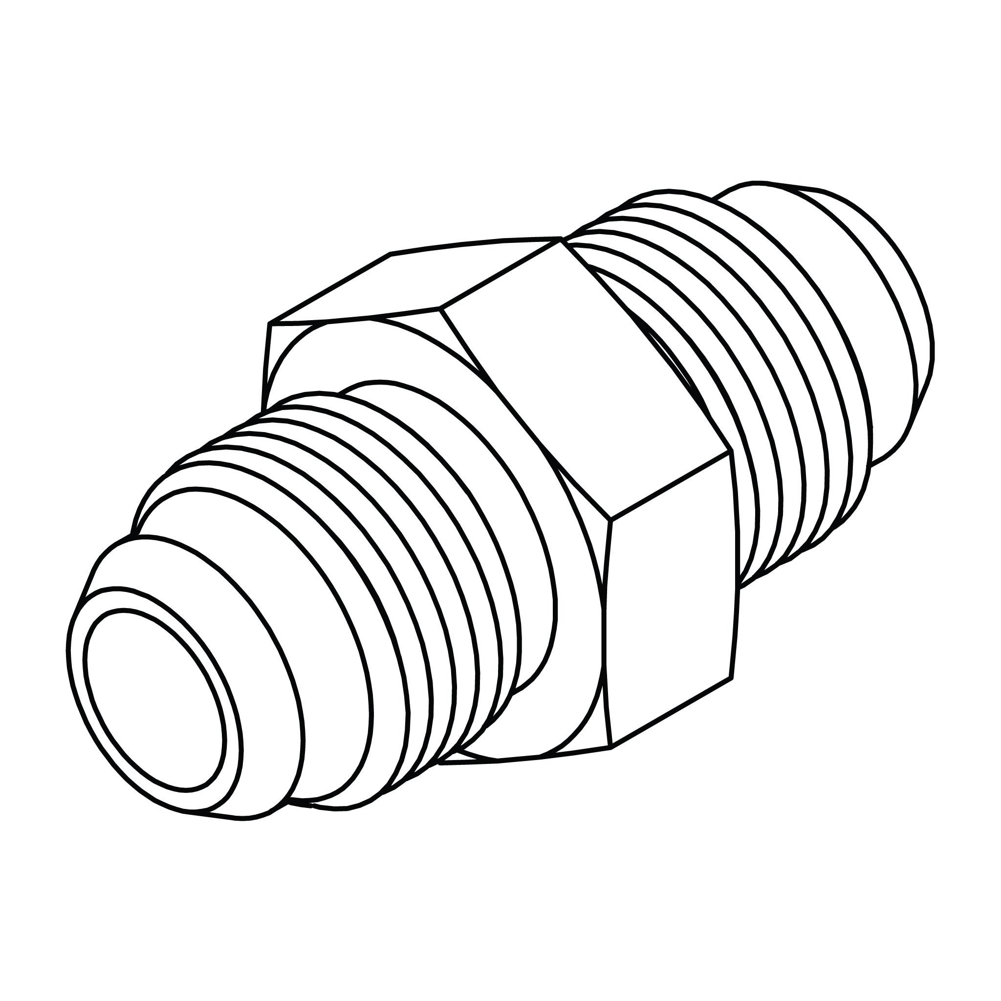 Komatsu Union (30&deg; Seat Metric Thread)