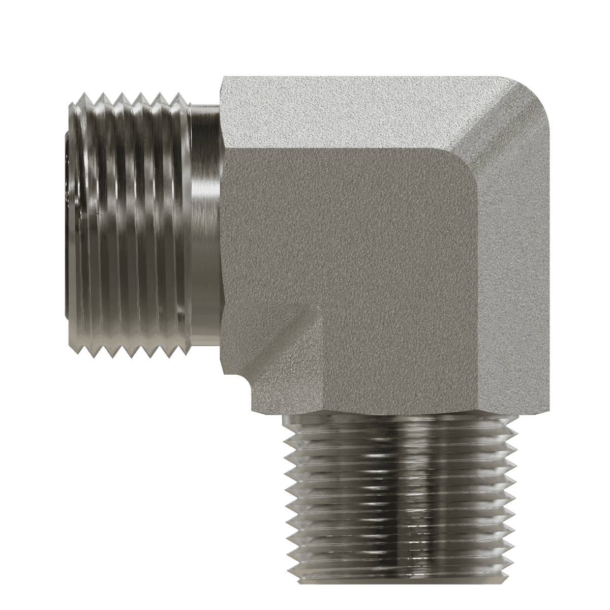 ORFS to Pipe Elbow 90&deg;