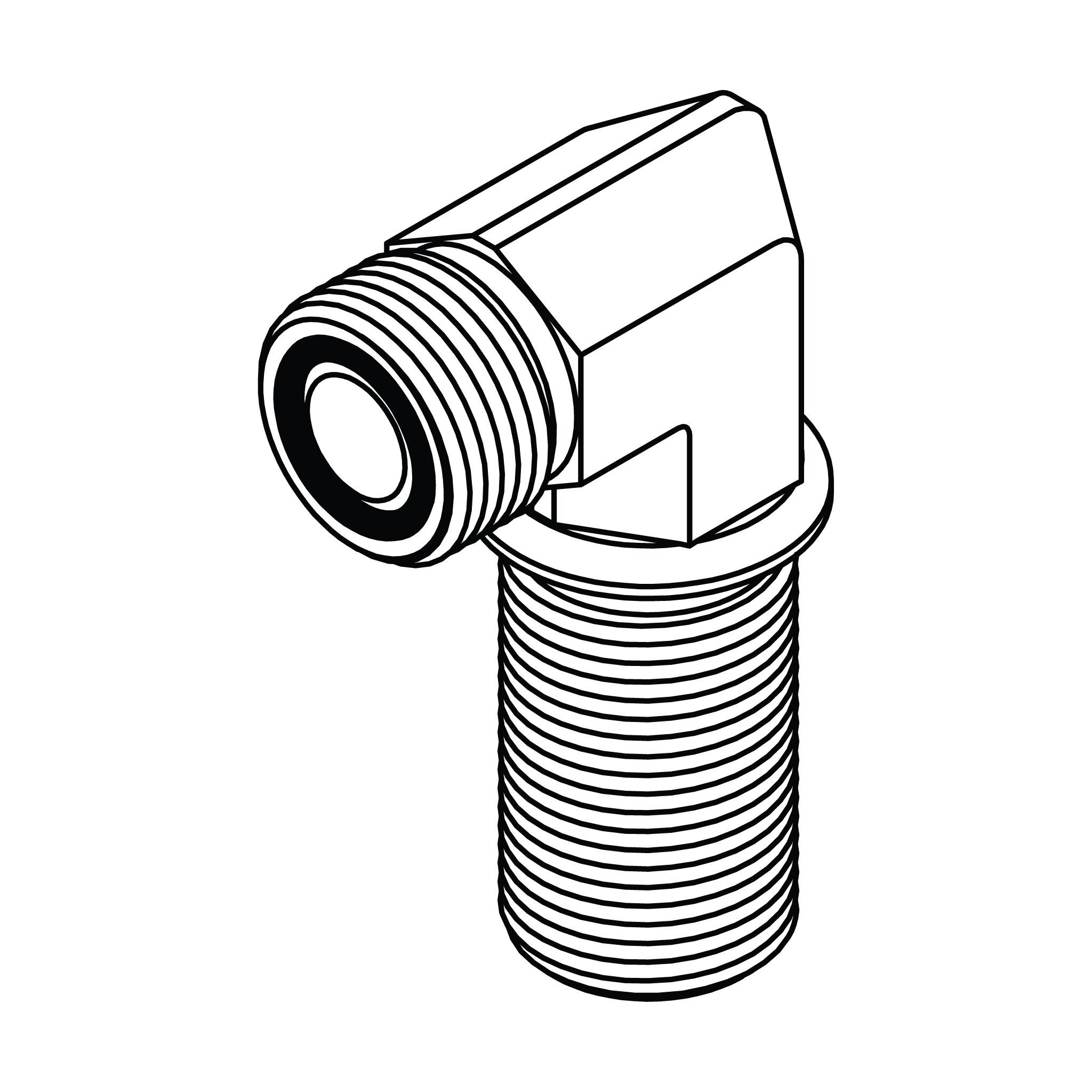 ORFS Bulkhead Union 90&deg;