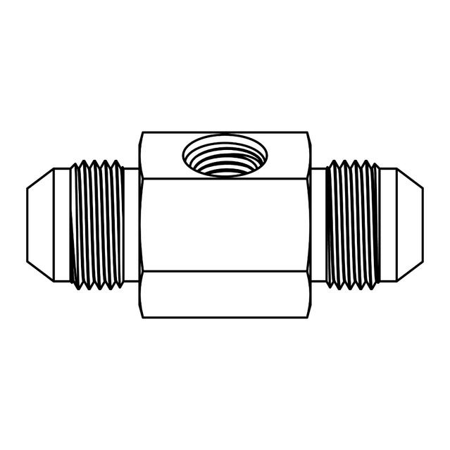 Gauge Port - JIC to JIC with -04 SAE O-Ring Port