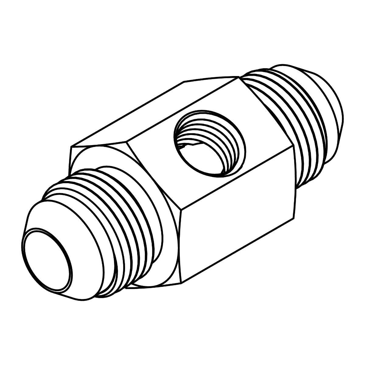 Gauge Port - JIC to JIC with -04 FP Port