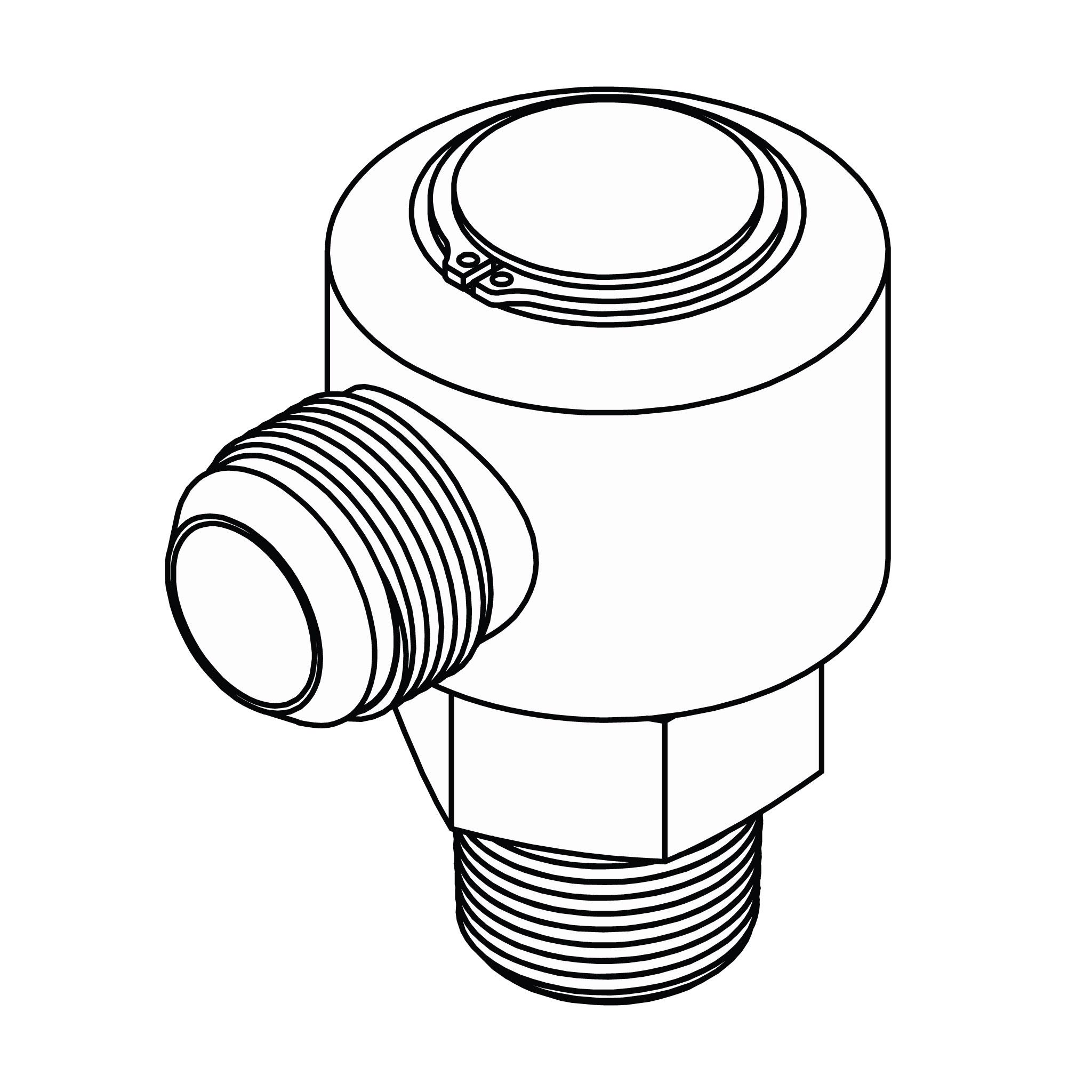 JIC to Pipe Elbow 90&deg;